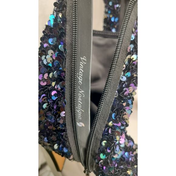 Franco Sarto Avana Sequin Ankle Boots – Multicolor, Pointed Toe, Zipper Heel - Picture 11 of 12